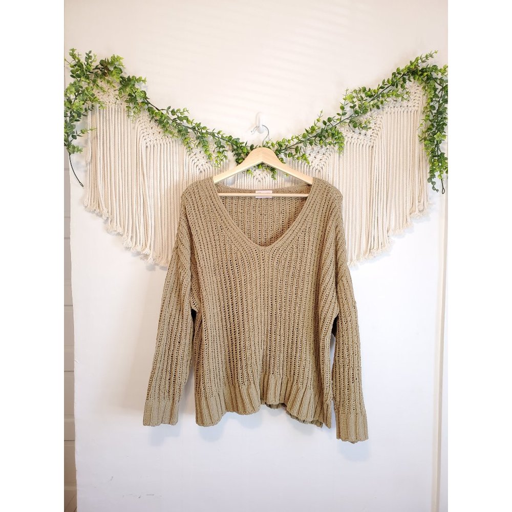 Pink Lily Green Chunky Knit Sweater - Picture 2 of 6